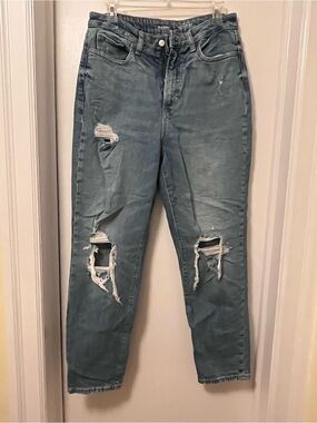 Old Navy Women's Distressed Boyfriend Jeans - Slate Teal